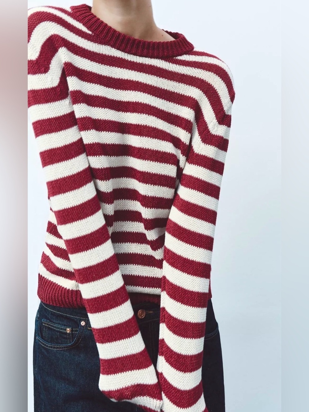 Zara Striped Knit Sweater NWT Size S